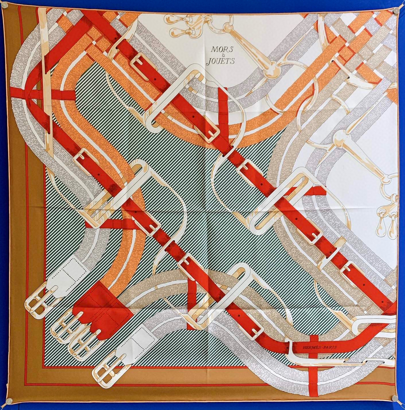 에르메스 Hermes 스카프 커피  90cm