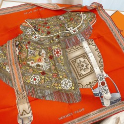 에르메스 Hermes 스카프 오렌지 90cm