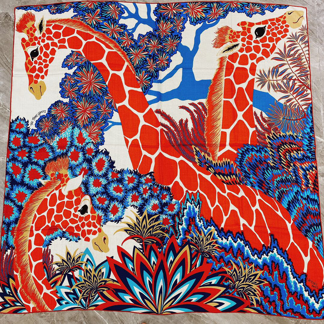 에르메스 Hermes 스카프 화이트 140cm