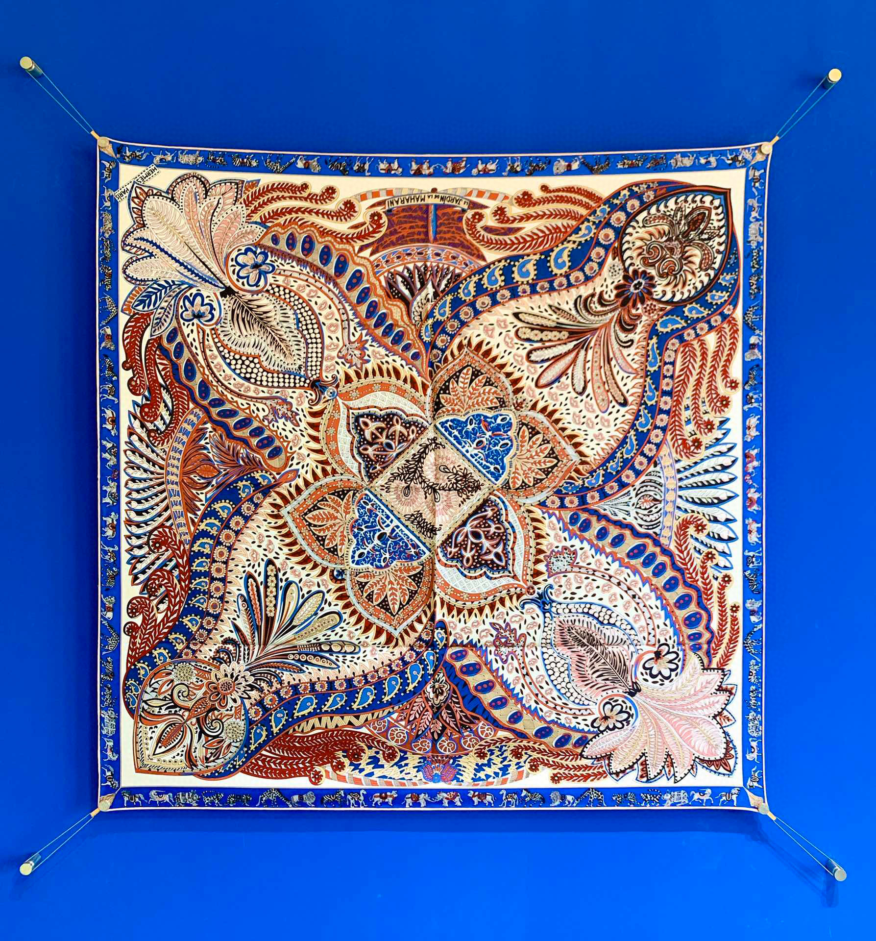 에르메스 Hermes 스카프 블루 90cm