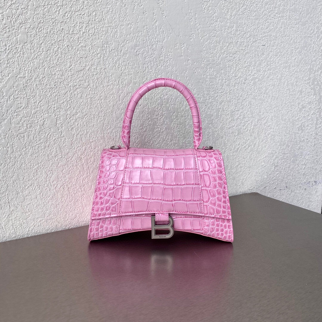 발렌시아가 Balenciaga 5935461 Hourglass 스몰 핸드백 23cm
