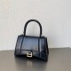 발렌시아가 Balenciaga 5935461 Hourglass 스몰 핸드백 블랙 23cm