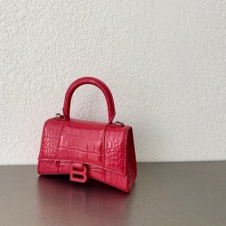 발렌시아가 Balenciaga 5928331 Hourglass XS 핸드백 19cm