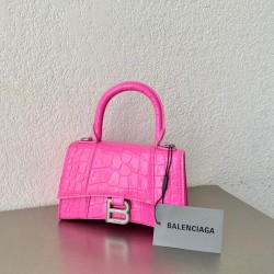 발렌시아가 Balenciaga 5928331 Hourglass XS 핸드백 19cm