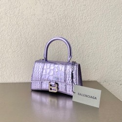 발렌시아가 Balenciaga 5928331 Hourglass XS 핸드백 19cm