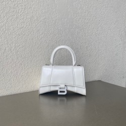 발렌시아가 Balenciaga 5928331 Hourglass XS 핸드백 화이트 19cm