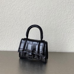 발렌시아가 Balenciaga 637372 HOURGLASS 미니 TOP HANDLE 백 12cm