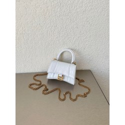 발렌시아가 Balenciaga 664676 HOURGLASS 체인 미니 TOP HANDLE 백 12cm