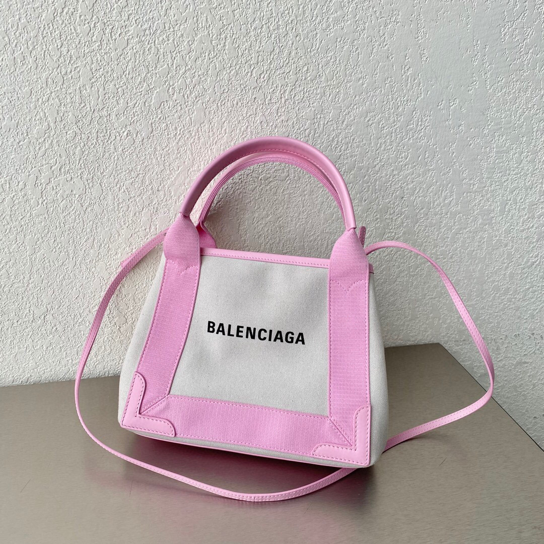 발렌시아가 Balenciaga 390346 Navy cabas tote XS 카바스 핑크 32cm