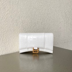 발렌시아가 Balenciaga 656050 글리터 머티리얼 Hourglass 체인 월렛 19cm