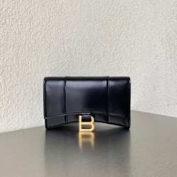 발렌시아가 Balenciaga 656050 글리터 머티리얼 Hourglass 체인 월렛 19cm