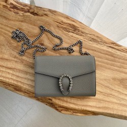 구찌 Gucci 401231 Denim Dionysus [디오니서스] 미니 레더 체인백 20cm