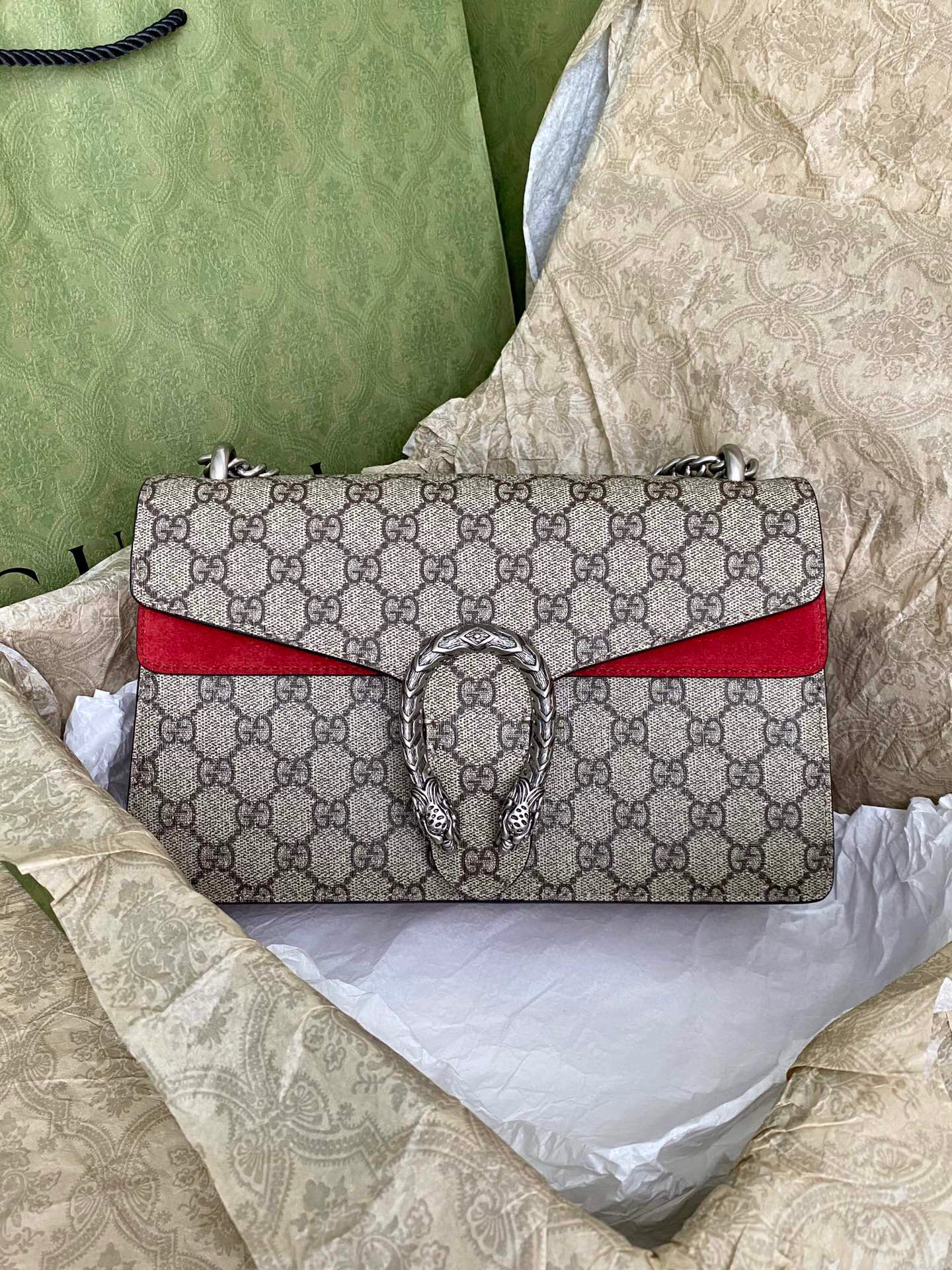 구찌 Gucci 400249 [디오니서스] 스몰 GG 숄더백 28cm