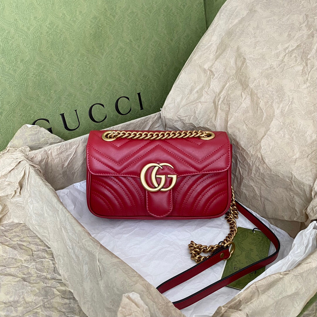 구찌 Gucci 446744 Marmont 미니 숄더백 22cm