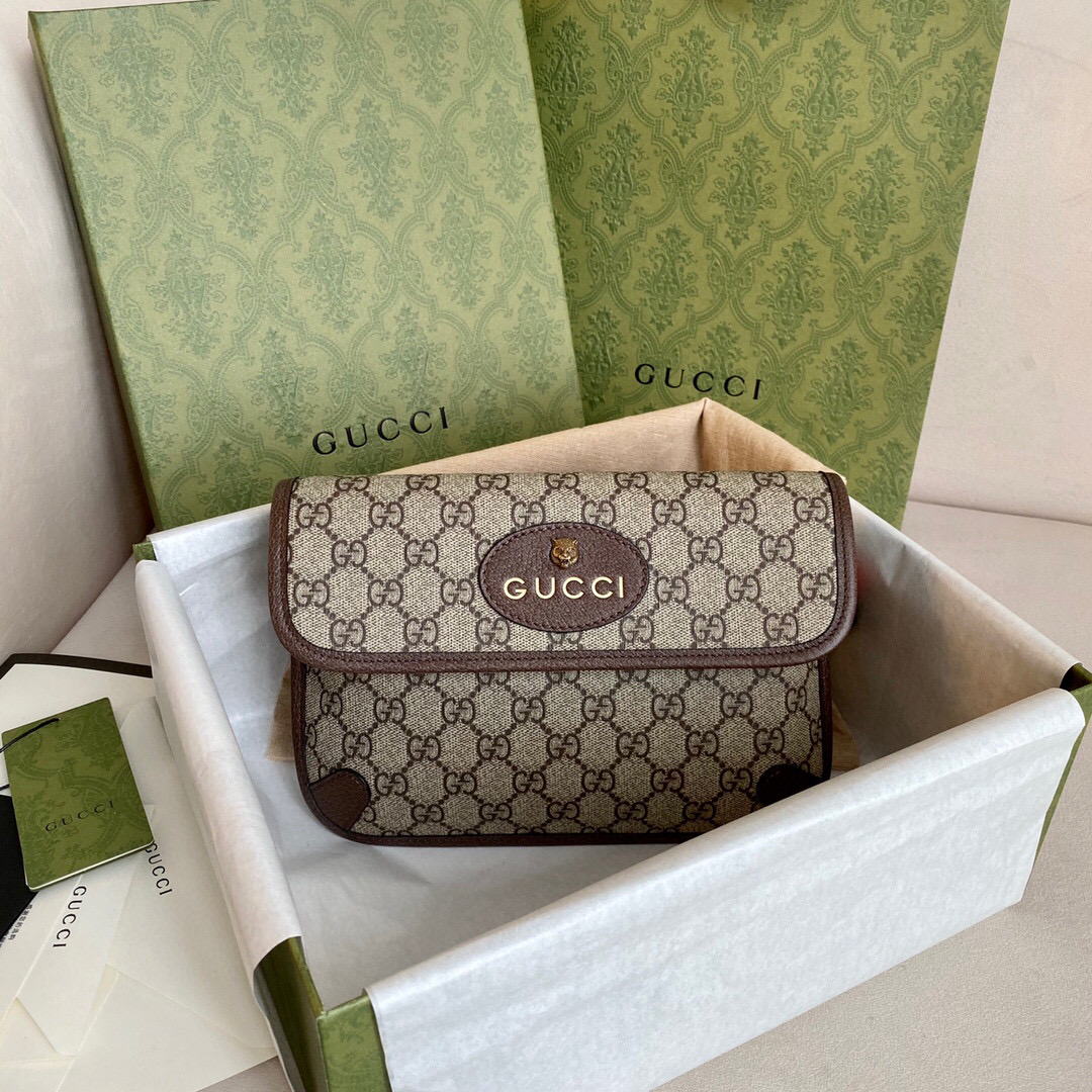 구찌 Gucci 493930 GG Supreme [네오 빈티지] GG 수프림 벨트백 24cm