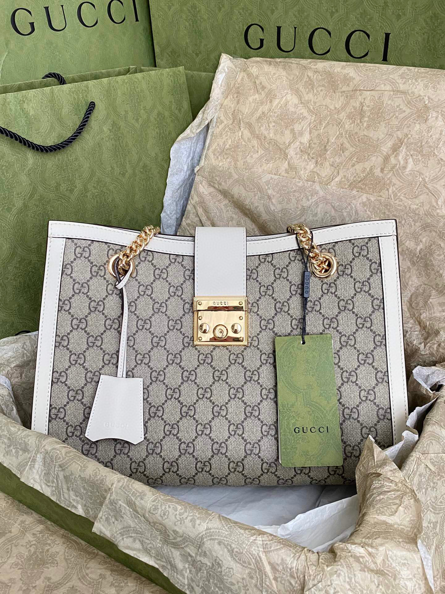 구찌 Gucci 479197 Padlock [패들락] 미디엄 GG 숄더백 35cm