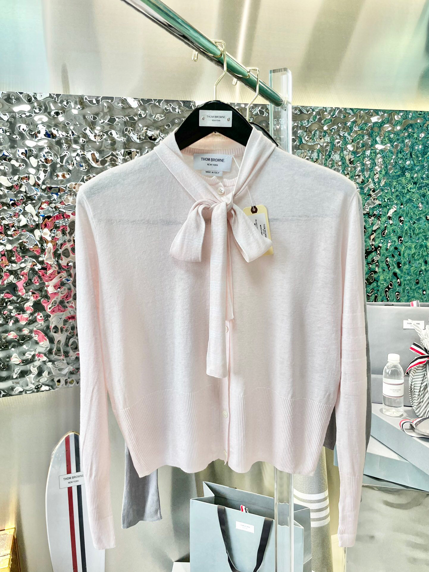 톰브라운 Thom Browne 가디건 연핑크