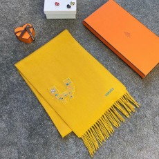 에르메스 Hermes Pegase 스카프 캐시미어 옐로우