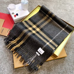 버버리 Burberry 스카프 캐시미어 그레이 30cm