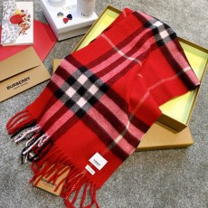 버버리 Burberry 스카프 캐시미어 레드 30cm