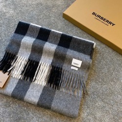 버버리 Burberry 스카프 캐시미어 그레이 36cm