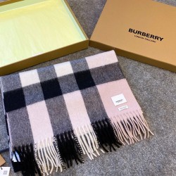 버버리 Burberry 스카프 캐시미어 핑크 36cm