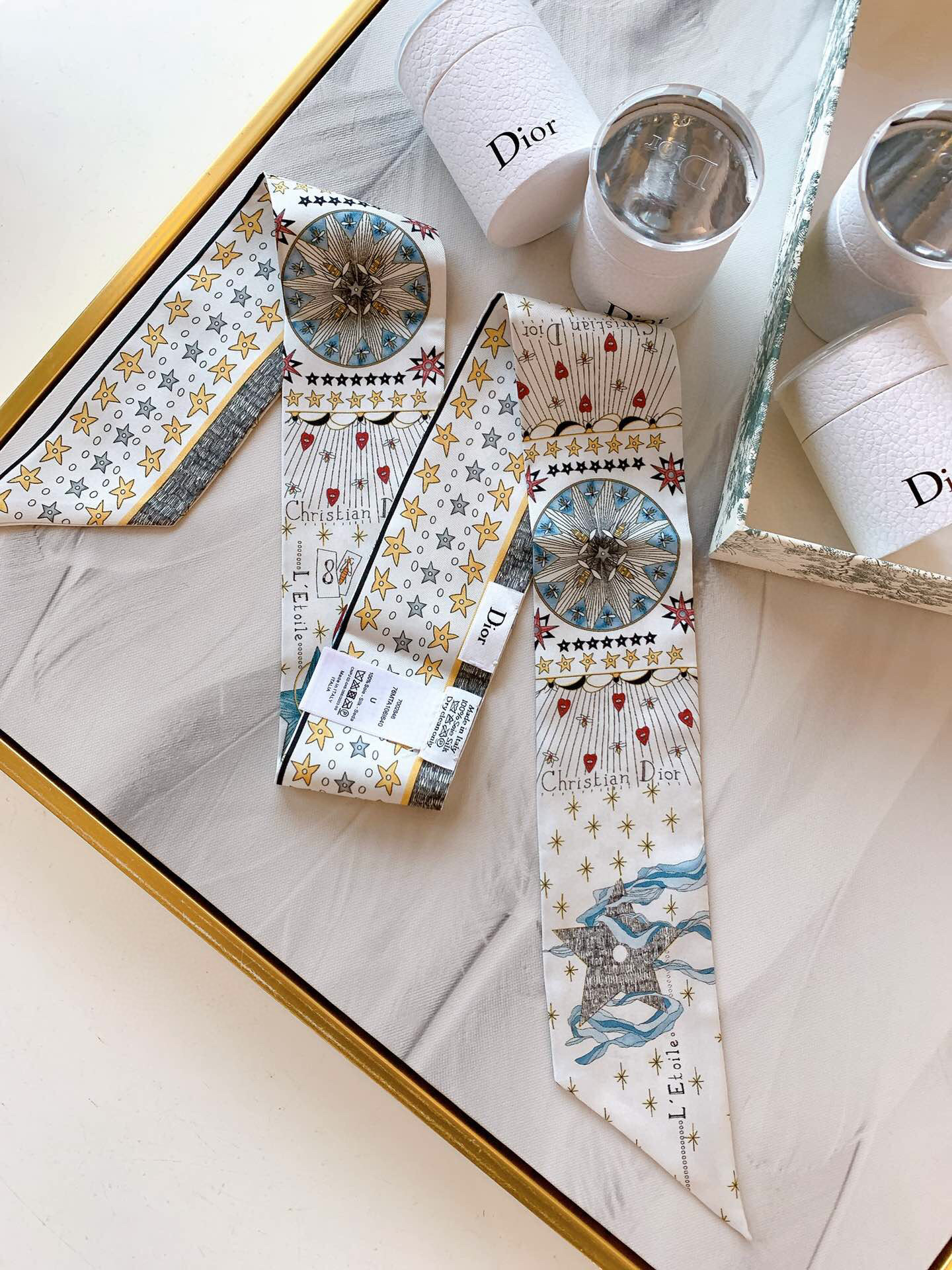 디올 Dior Twilly 실크 트윌리
