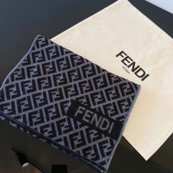 펜디 FENDI 스카프 캐시미어 그레이