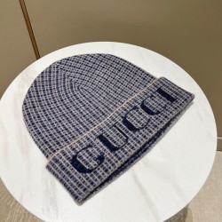 구찌 Gucci 양털 모자 블루