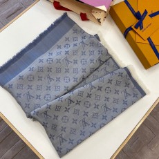 루이비통 LouisVuitton M71382 MONOGRAM DENIM SHAWL 스카프 블루 140cm