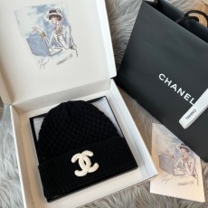 샤넬 CHANEL 캐시미어 모자 블랙