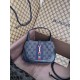 발렌시아가 Balenciaga X Gucci 680132 캔버스 자카드 HACKER 미니 호보 백 25cm