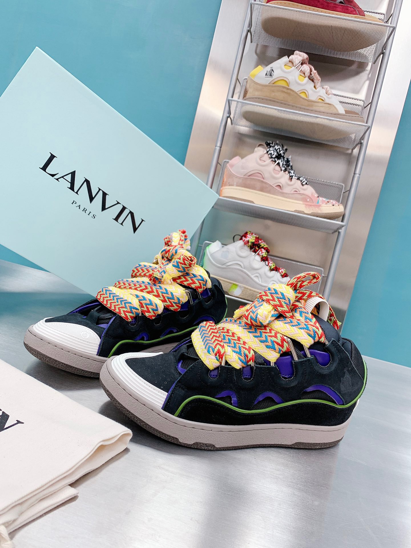 LANVIN CURB 스니커즈