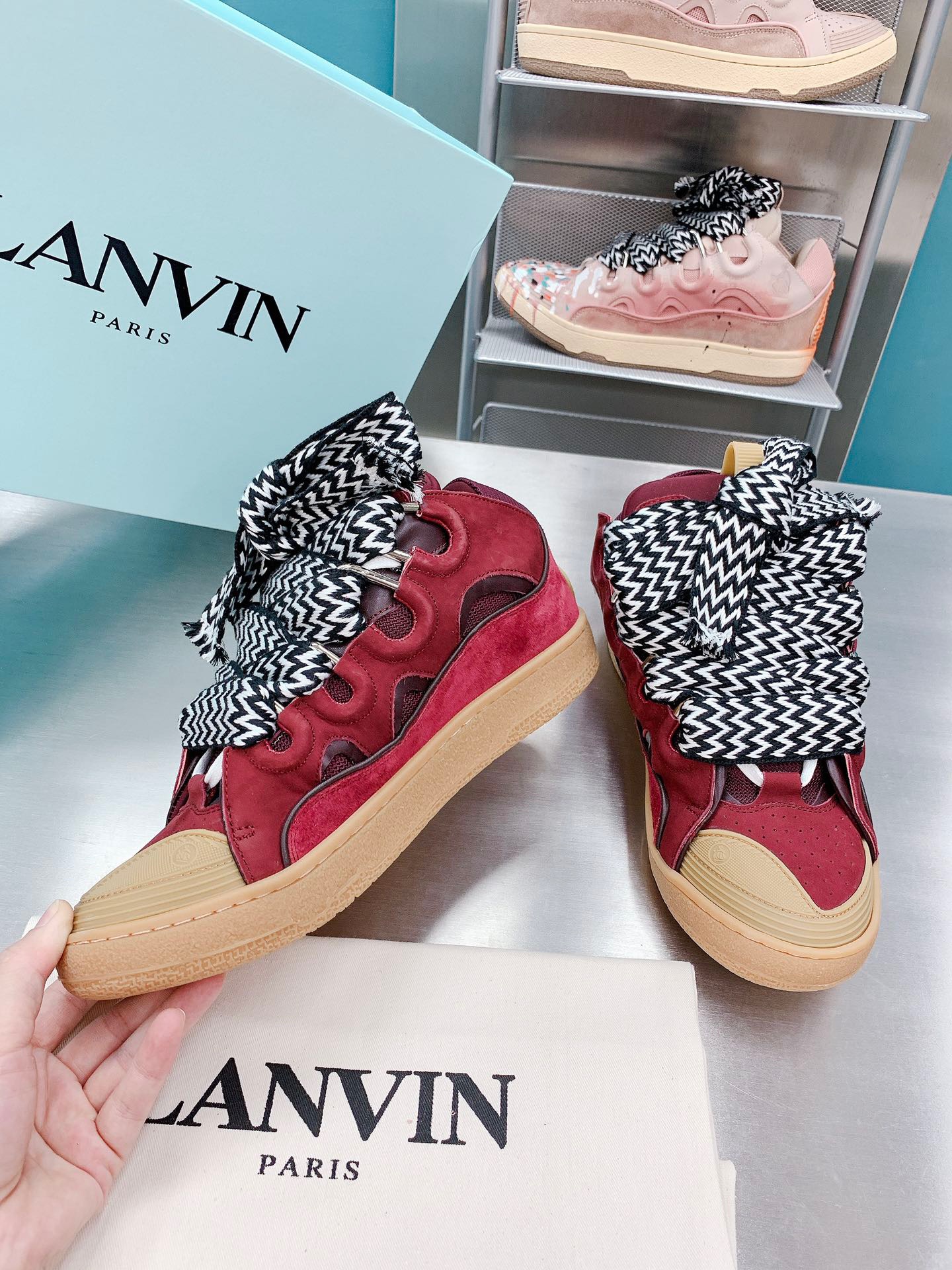 LANVIN CURB 스니커즈