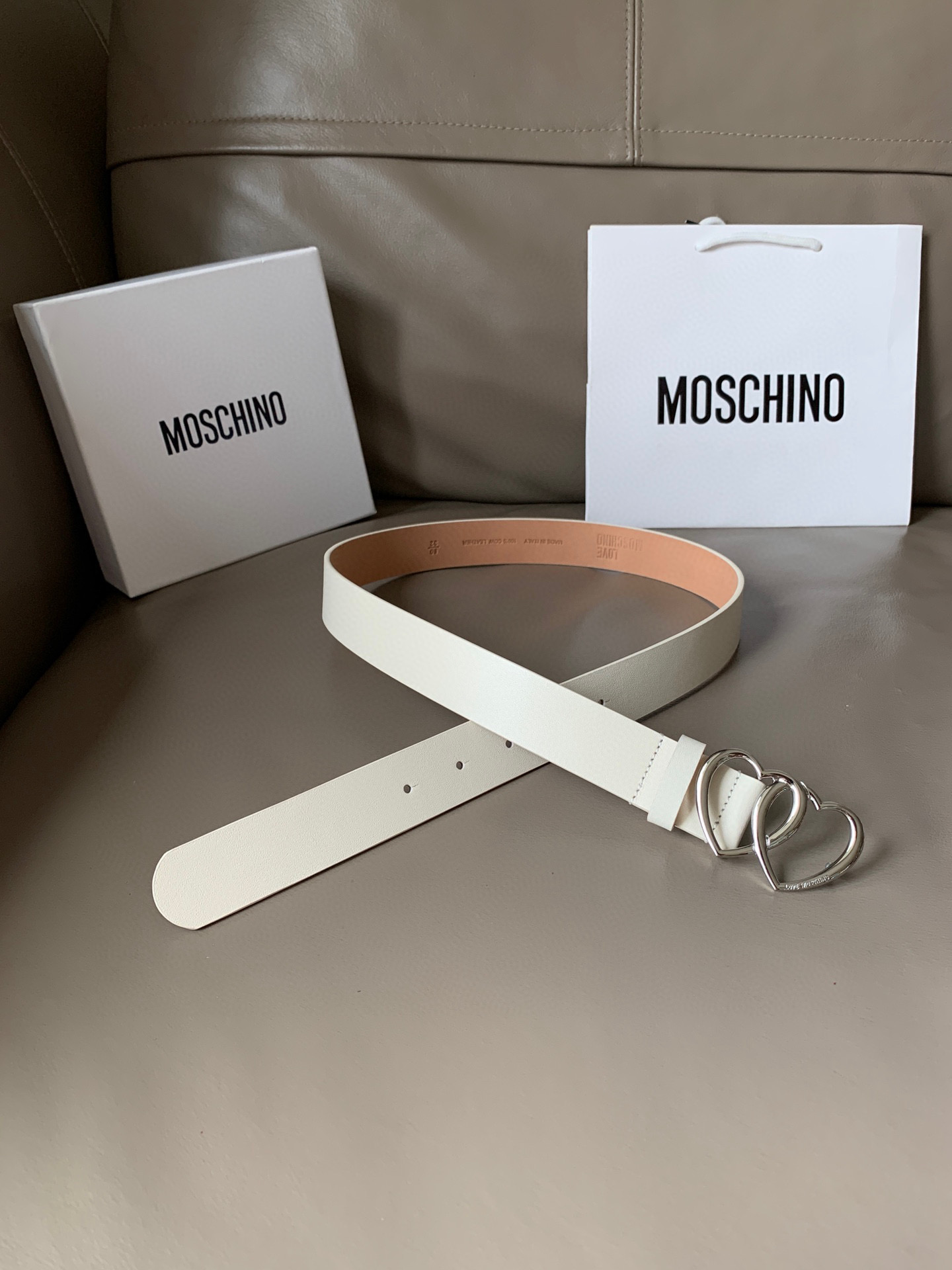 LOVE MOSCHINO 벨트 30mm