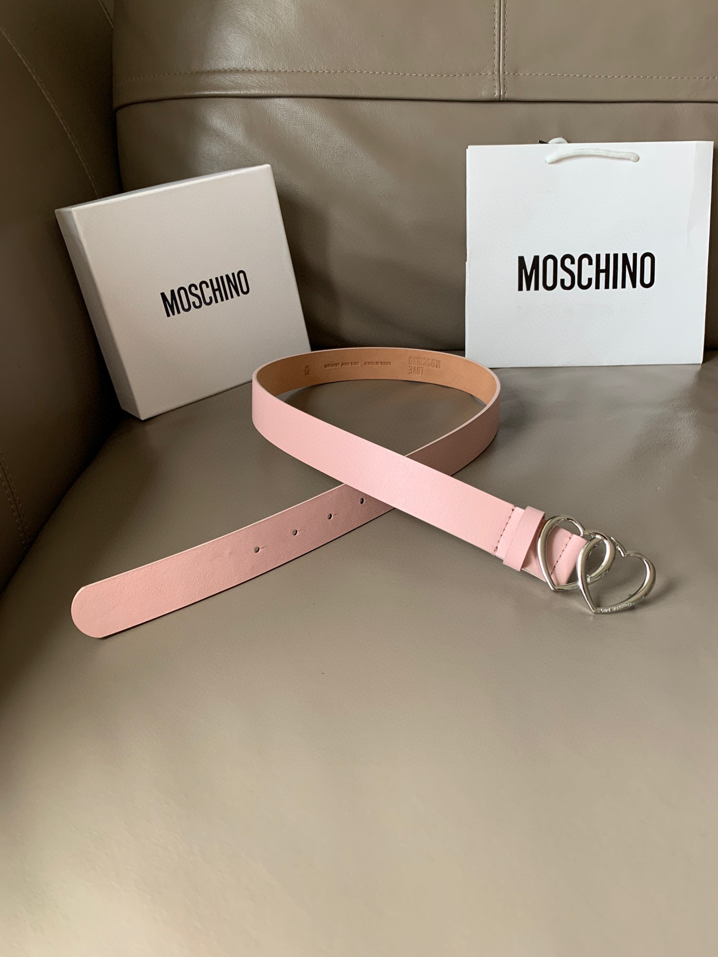 LOVE MOSCHINO 벨트 30mm