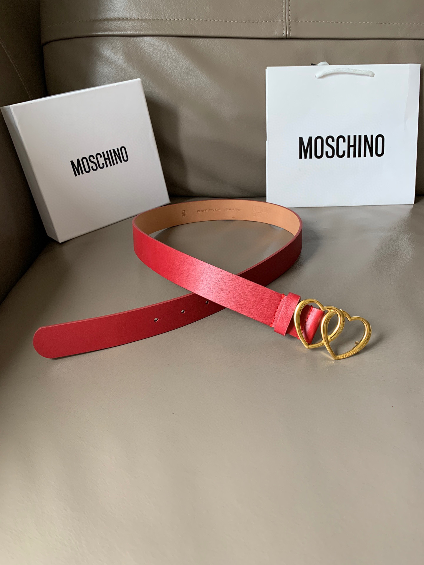 LOVE MOSCHINO 벨트 30mm