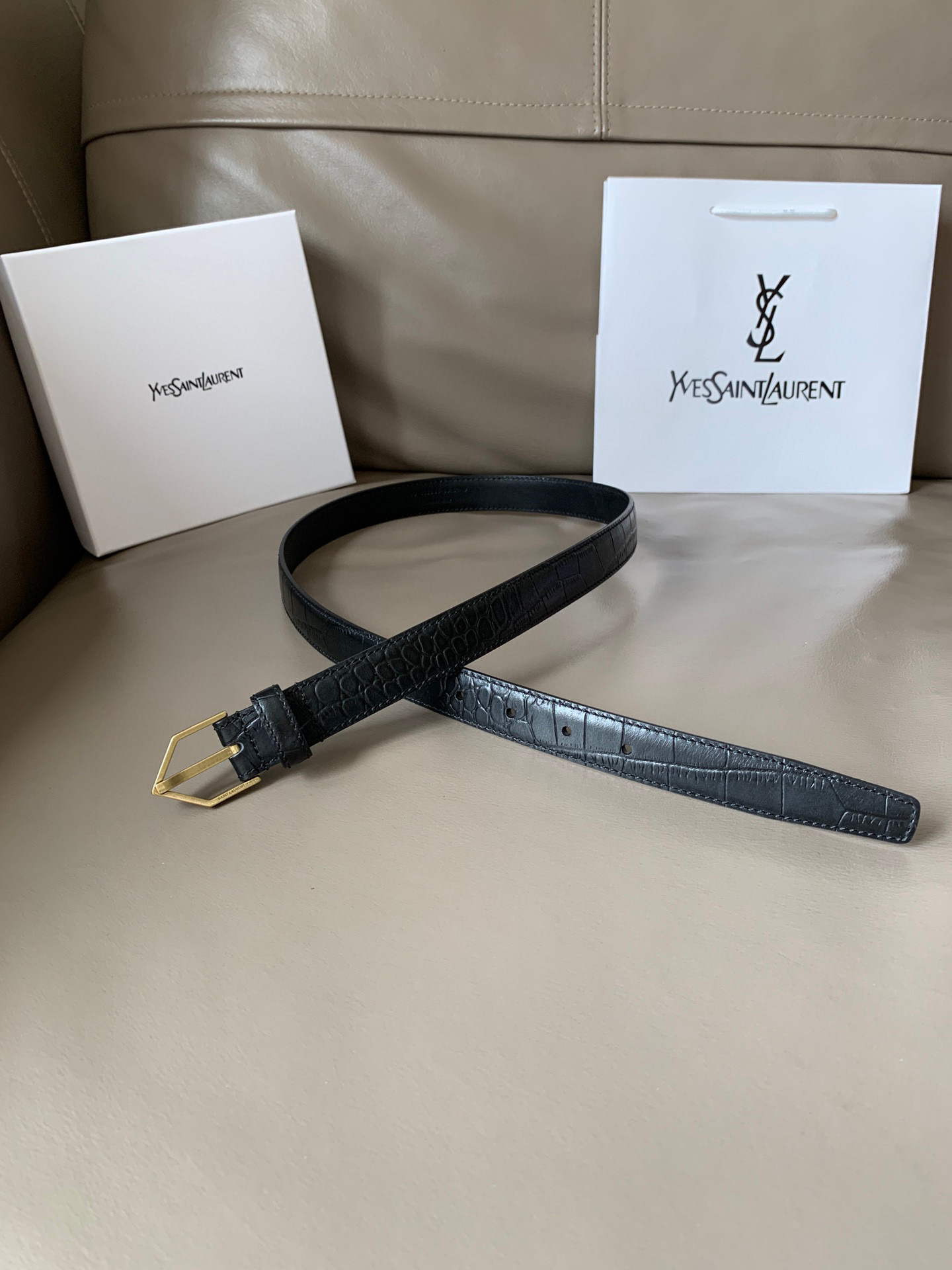 생로랑 Saint Laurent 벨트 25mm