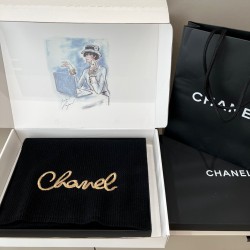 샤샤넬 CHANEL 캐시미어 목도리 3 피스 세트