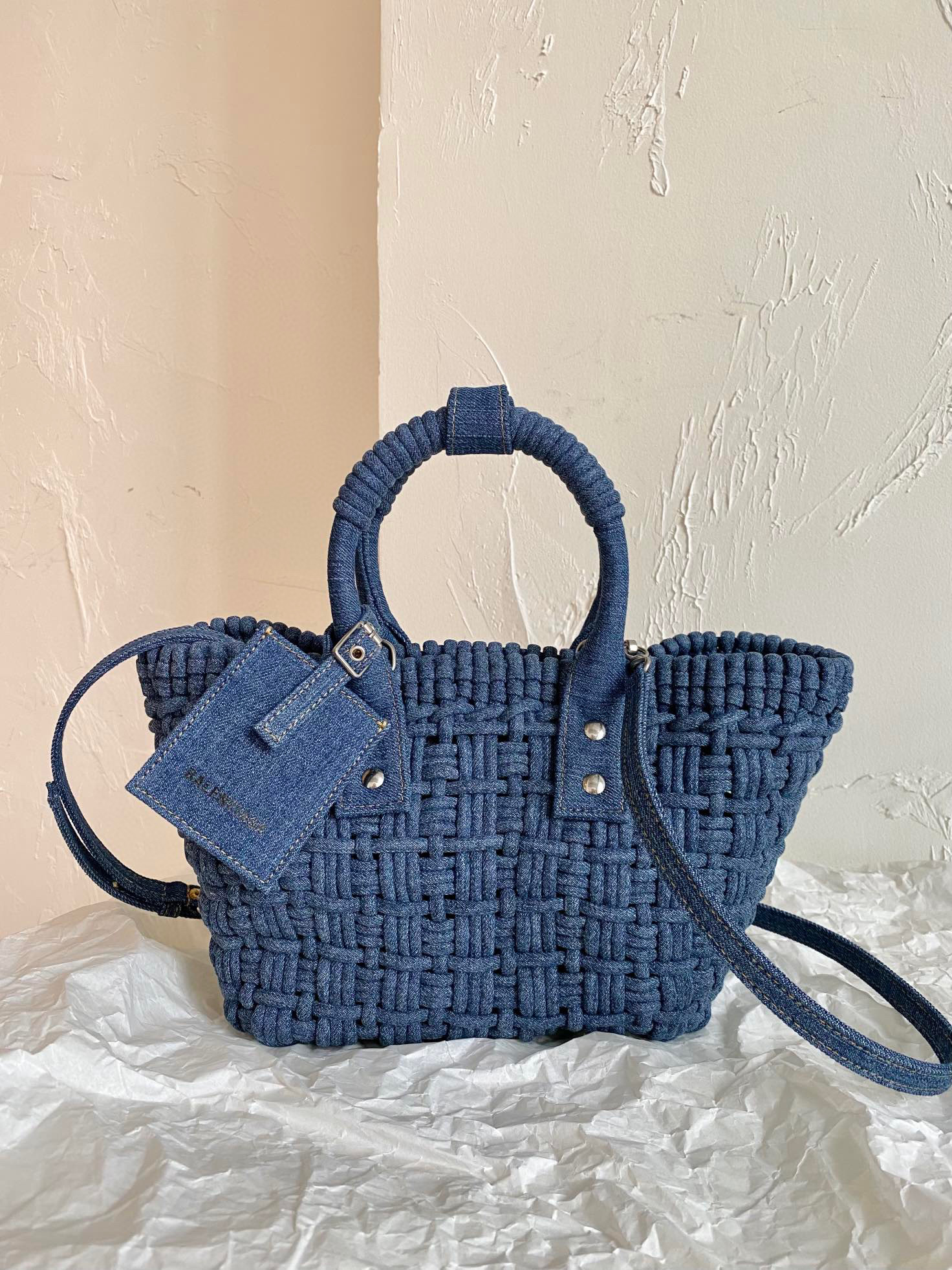 발렌시아가 Balenciaga BISTRO XS 스트랩 671342 블루