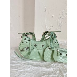 발렌시아가 Balenciaga LE CAGOLE XS 숄더백 671309 연한 녹색