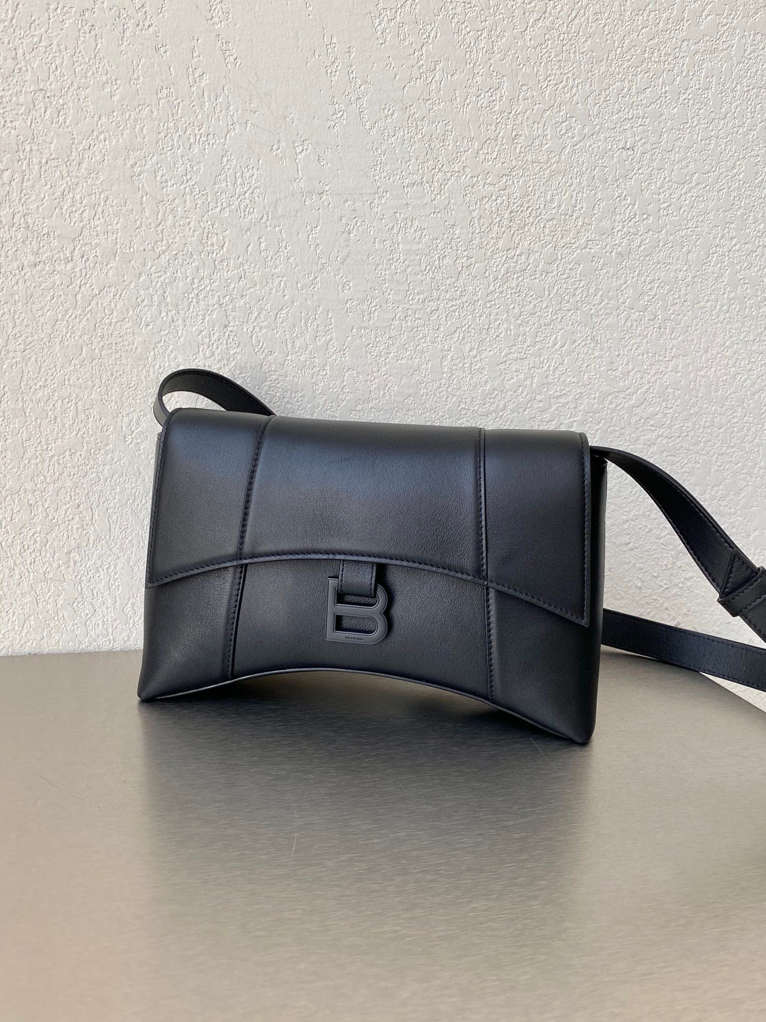 발렌시아가 Balenciaga DOWNTOWN XS 숄더 백 671355 블랙