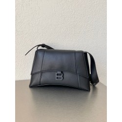 발렌시아가 Balenciaga DOWNTOWN 스몰 숄더 671353 블랙