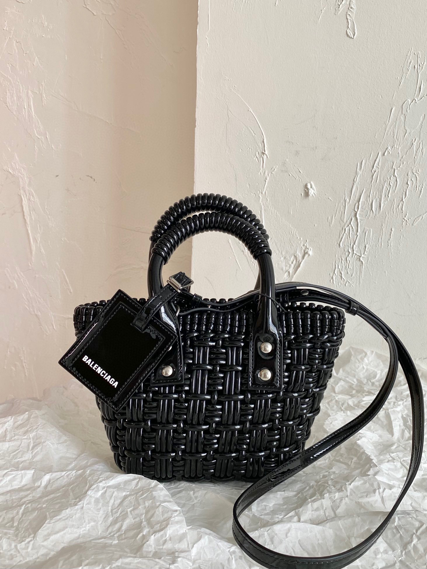 발렌시아가 Balenciaga BISTRO XXS 스트랩 678028 블랙