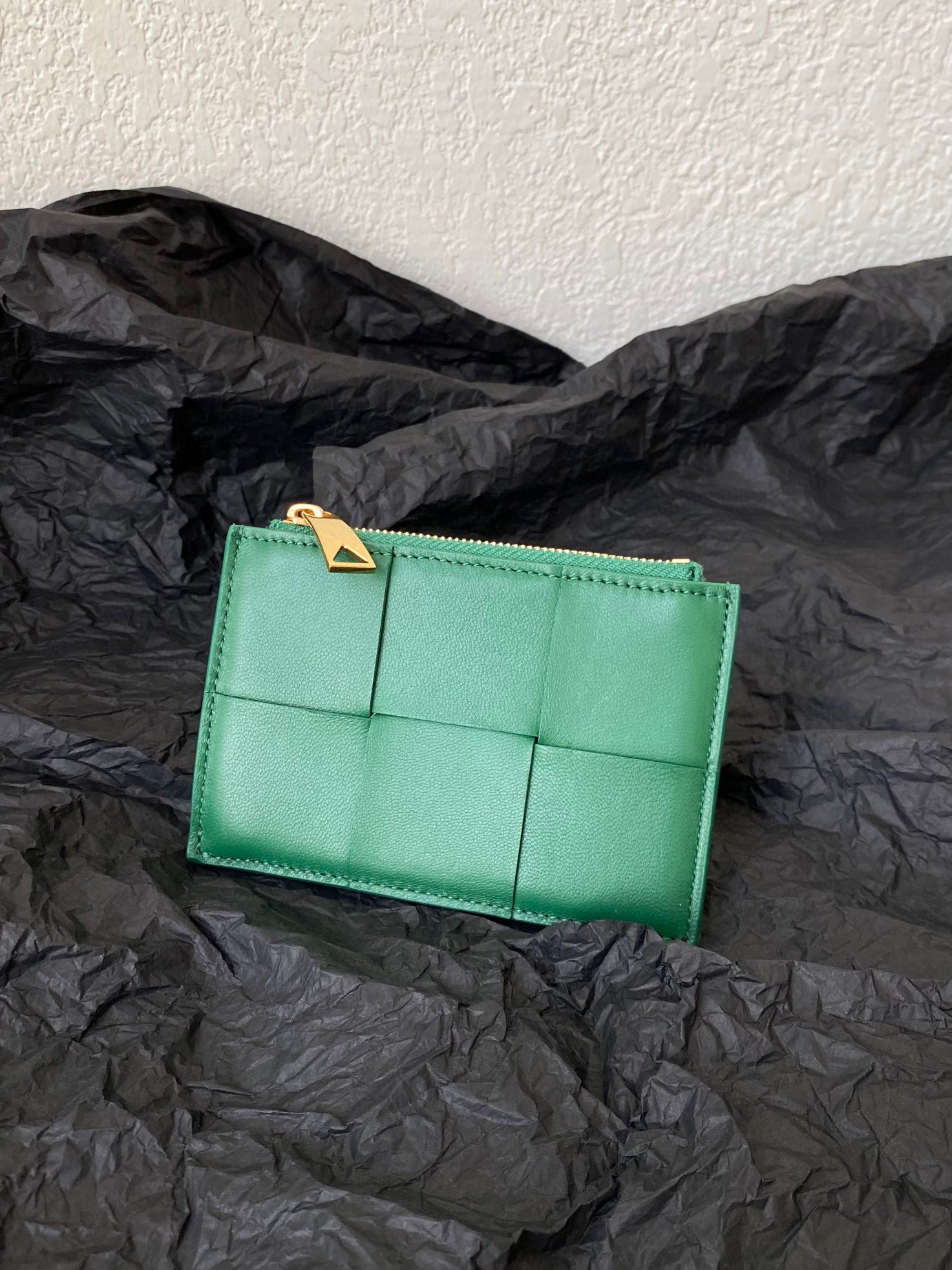 보테가베네타 Bottega Veneta 지퍼 카드 케이스 651393 그린