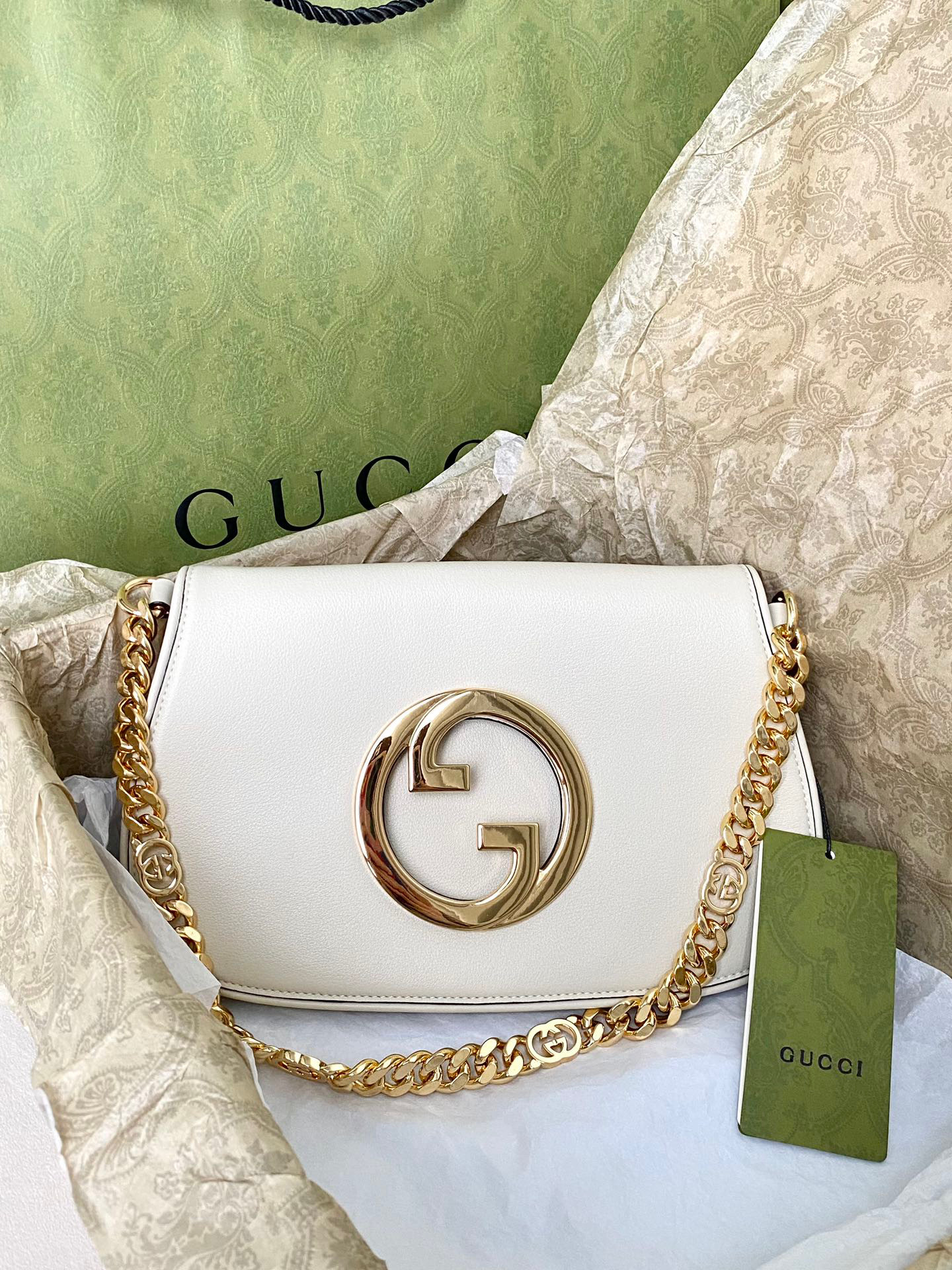 구찌 Gucci Gucci Blondie 숄더백 699268 화이트