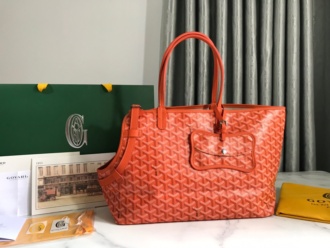 고야드 Goyard chien Gris & Pocket  토트 백 33.5CM