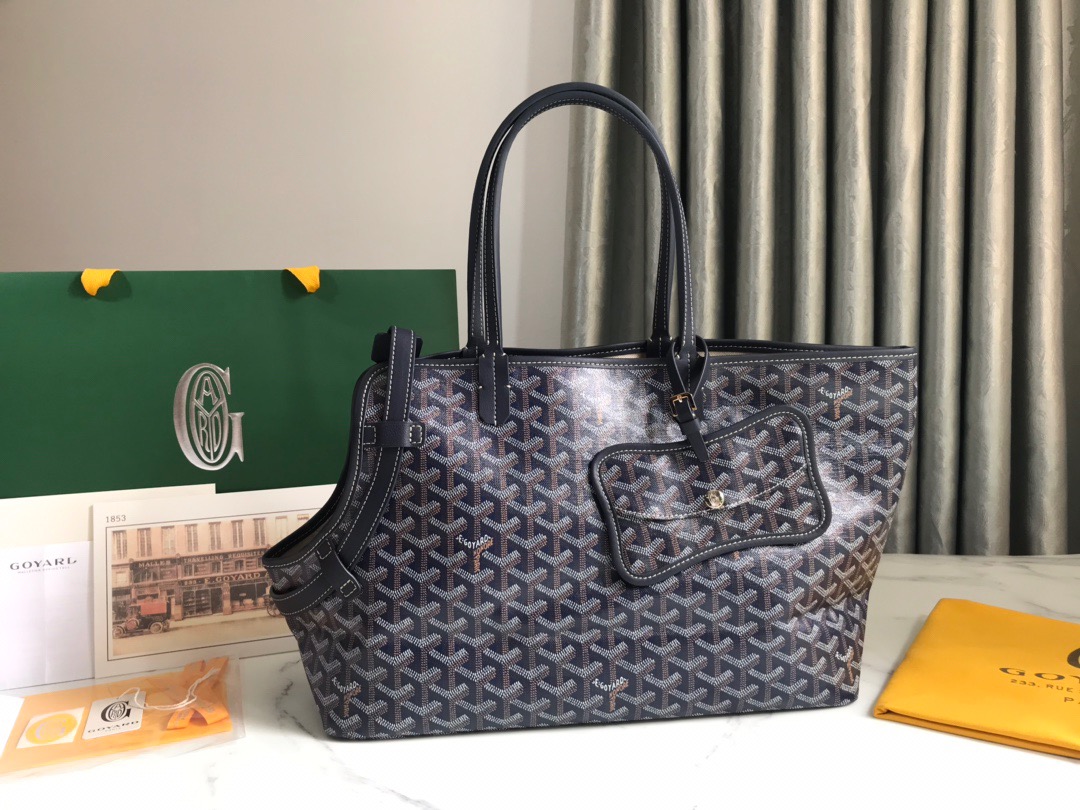 고야드 Goyard chien Gris & Pocket  토트 백 33.5CM