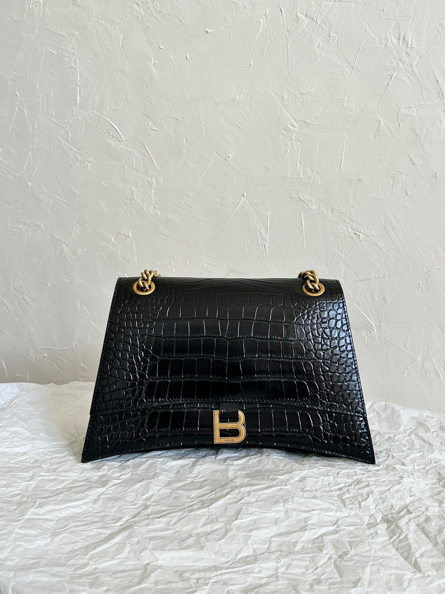 발렌시아가 Balenciaga 716393 체인백 에 대한 여성 에 블랙 31cm