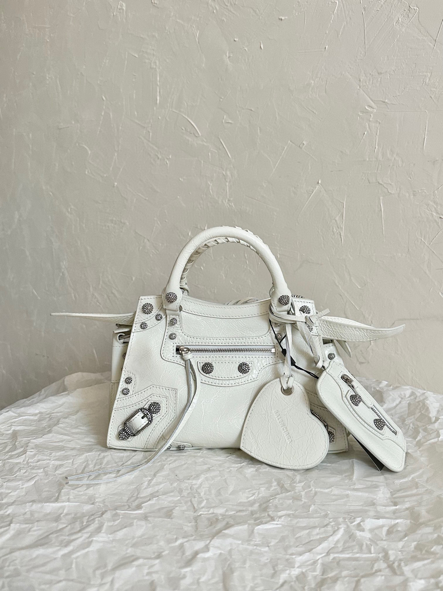 발렌시아가 Balenciaga 700940 핸드백 에 대한 여성 에 흰색의 26cm